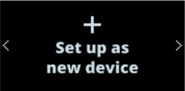 پیغام set up as new devices